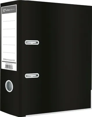 Image de Classeur Interdruk A4 75mm noir brillant