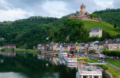 Produktbild von hansepuzzle 31099 - Cochem Puzzle, 500 Teile, Orte, 46,0 x 30,0cm mit hochwertiger Aufbewahrung, Kartonbox und wiederverschließbarem Beutel