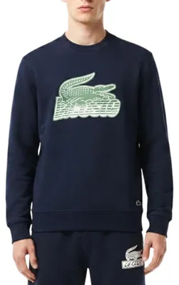 Produktbild von Herren-Sweatshirt Lacoste SH5087 in klassischem Schnitt, marineblau XS