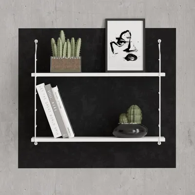 Produktbild von Skye Decor, Armoni 2'li - Shiny White, Wandregale, Weiß, 72 x 58 x 20 cm