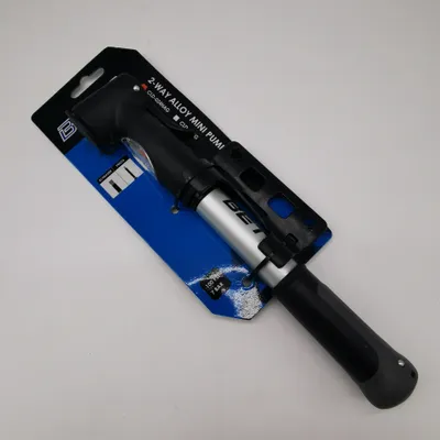 Produktbild von BETO Minipumpe Nanometer 2-Weg Fahrrad Luftpumpe Aluminium AV | SV | DV Ventil
