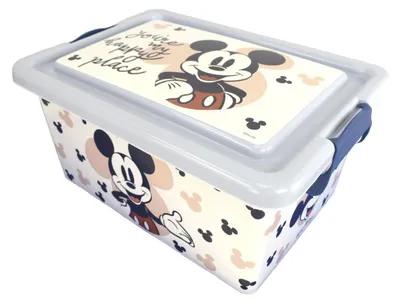 Obrázok produktu pre Hracie boxy Disney: Minnie Mouse, Mickey Mouse, stohovateľné úložné boxy