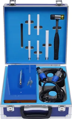 Immagine prodotto di Strumento per riparare ammaccature senza dolore, portatile con valigetta, tecnologia a induzione elettromagnetica, blu