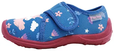 Image de Chaussures de marque Fischer, chaussures pour enfants, chaussures pour filles, chaussons, couleur bleue, chaussures de loisirs