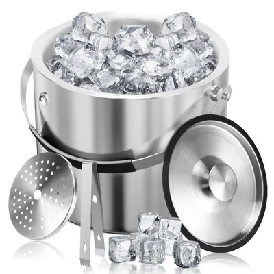 Produktbild von Solidchoice – Eisbehälter aus Edelstahl, 3 Liter, mit Deckel