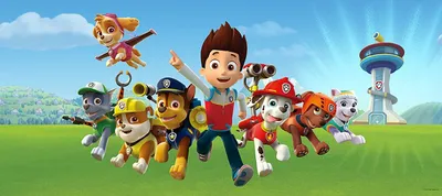 Produktbild von Sanders & Sanders Poster PAW Patrol Blau und Grün - 601275 - 1.7 x 0.75 m