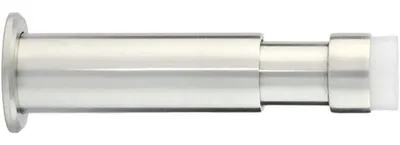 Produktbild von Famanu Türstopper verstellbar 88–120 mm mit weißem Silikonpuffer – teleskopischer Türstopper