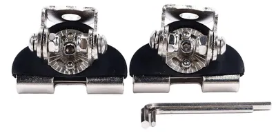 Image de Support de fixation pour barre lumineuse LED, modèle à fixer sur le montant A ou le capot, compatible avec les phares LED pour véhicules tout-terrain. (Lot de 2)