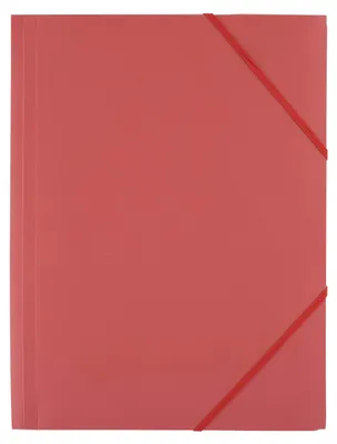 Image de D.RECT Chemise A4 Rouge avec fermeture élastique 450µm