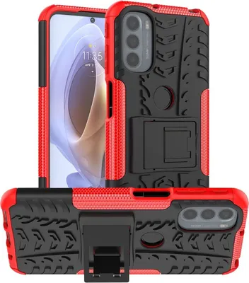 Productafbeelding van König Design hoesje, compatibel met Motorola Moto G31 / G41, plastic, zachte telefoonhoesje - telefoonhoesje, rood