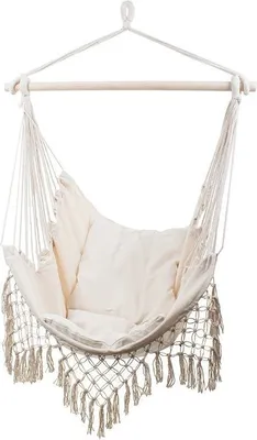 Obrázek produktu pro Verk 01431 Brazilské závěsné křeslo s třásněmi béžové
