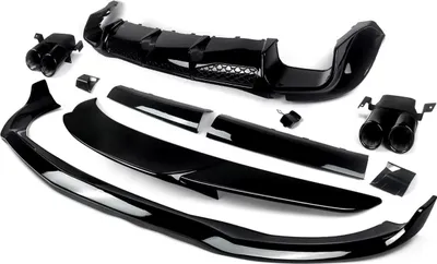 Immagine prodotto di Dynasport LipDiffuser - Spoiler anteriore - Stile BS - Nero lucido - Per Mercedes-Benz Classe S W223 (2021-2023) - Accessori auto