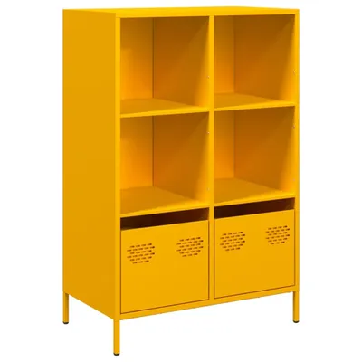 Zdjęcie produktu dla Szafka, musztardowa, 68x39x103,5 cm, stal