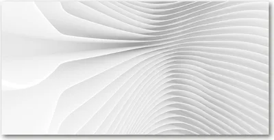 Produktbild von Tulup Glas-Bild -140x70- Wandkunst Dekorative Wand für Küche & Wohnzimmer - Kunst: modern & klassisch - Abstrakte Linien - Weiß
