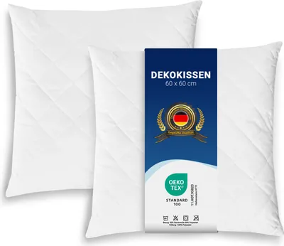 Produktbild von 2er Set Kissen Dekokissen, 60x60 cm, kochfest