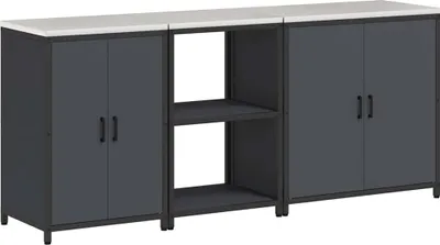 Produktbild von Aufbewahrungsset für die Küche mit Regal 3 pcs Anthrazit