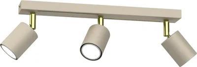 Zdjęcie produktu dla Lampa Sufitowa Nowoczesna STRIPER Beżowo-Złoty 3xGU10 Metal Regulowana IP20