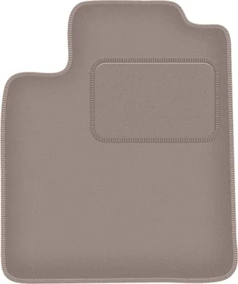 Produktbild von Fahrerfußmatte Velours beige passend für Suzuki Kizashi (2009-2014, Limousine) – mit Befestigungen – passgenau