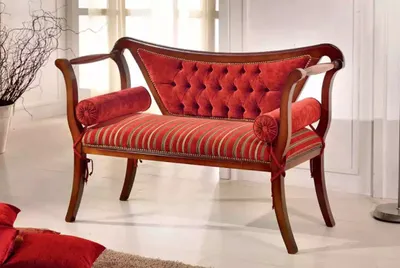 Produktbild von Klassische Sitzbank Design Wohnzimmer Sitzhocker Sitzmöbel 128x51x84