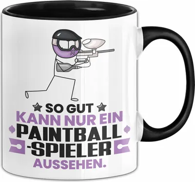 Produktbild von Paintballspieler Geschenk Tasse So Gut Kann Nur Ein Paintballspieler Aussehen Geschenkidee Kaffee-Becher (Schwarz)