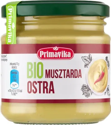 MUSZTARDA OSTRA BIO 170 g - PRIMAVIKA