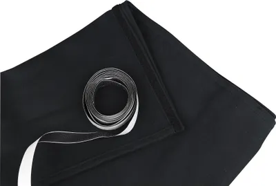 Produktbild von Showgear Stage Skirt Stagemolton 320 g/m² Schwarz - 600 x 100 cm (B x H) - glatt