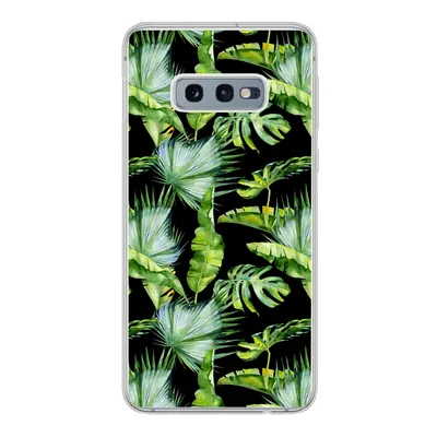 Produktbild von MuchoWow® Handyhülle Schutzhülle Hülle für Samsung Galaxy S10e Palmwedel - Tropisch - Muster Silikon Softcase Handy Hülle - Handy
