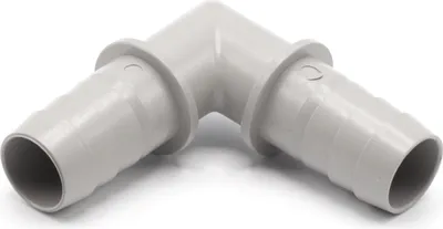 Produktbild von Ablaufschlauch Verbinder 19 auf 22mm - abgewinkelter ABS Adapter