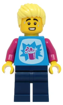Produktbild von LEGO Minifigur LEGOLAND Park Visitor - Male, Dark Azure Shirt with (LLP034)