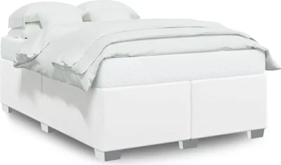 Produktbild von vidaXL Bettgestell Weiß 140x190 cm Kunstleder