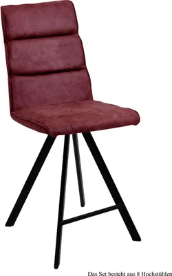 Obrázok produktu pre Otočná stolička (sada 8 kusov) Devinne 47x109x60 Black/Marsala