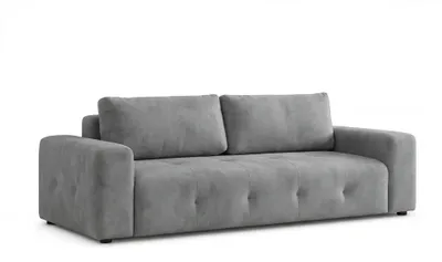 Produktbild von Hanah Home, 3-Sitzer Sofa mit verstellbarer Rückenlehne, Grau, 230 cm