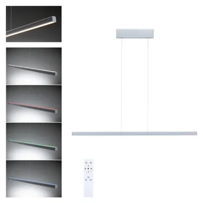 Produktbild von Paulmann LED Pendelleuchte Lesko mit RGBW und Tunable White Silber matt