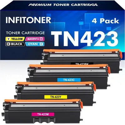 Produktbild von TN423 MFC-L8690CDW Toner Kompatibel für Brother TN-423 TN 423 4er-Pack