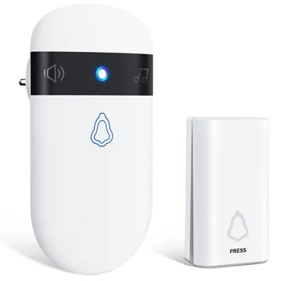 Produktbild von Gobikey Funkklingel Selbstversorgend ohne Batterie, 350m Reichweite, IP55