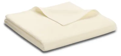 Produktbild von Biederlack Plaid mit Velourband-Einfassung Uno Baumwolle Farbe natur Größe 150 x 200