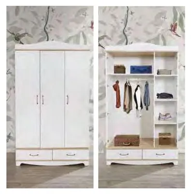 Produktbild von Komplett Jugendzimmer Kinderzimmer Set Bett Kleiderschrank Kommode 5tlg Möbel