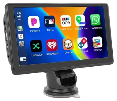 Zdjęcie produktu dla Auto-Monitor, 7-calowy wyświetlacz HD, obsługa Bluetooth i AUX, z kamerą cofania
