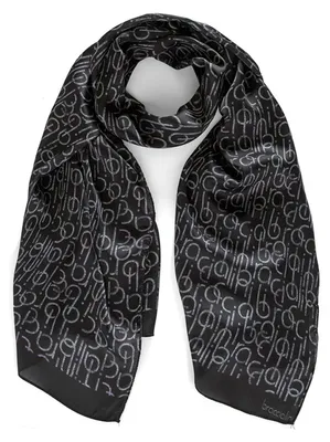 Imagen del producto de Bufanda para mujer Braccialini, color , con estampado de monograma, 180x80 cm, confeccionada en poliéster