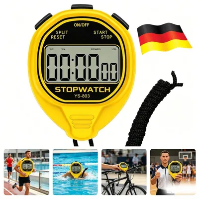 Produktbild von Digitale Stoppuhr Sport Timer Uhr Multifunktions Taschenuhr Digital Stopuhr