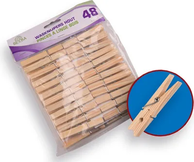 Produktbild von Betra Wasknijpers - Hout 48 stuks