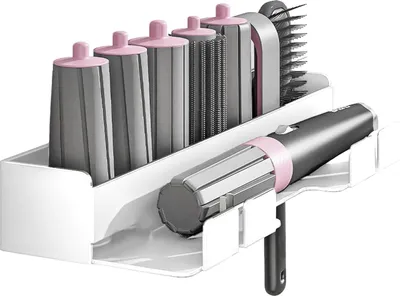 Produktbild von Platzsparender Halter - für Styler-Zubehör - 1 Stück - weiß - Metall