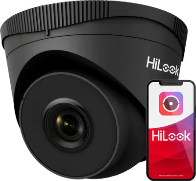 Produktbild von Ip Kuppelkamera 5Mpx Hilook Ipcam-T5 Schwarz Ir30M Poe Ip67 Bewegungserkennung