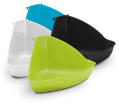 Productafbeelding van Ebi Hoektoilet driehoek voor knaagdieren met haken en anti-slip | 15, 35 of 49 cm 49CM