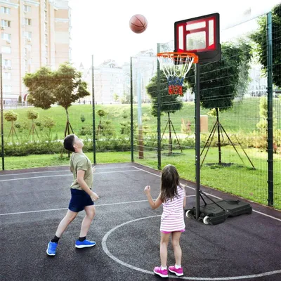 Obrázok produktu pre Basketbalový kôš pre deti s nastaviteľnou výškou od 90 do 210 cm
