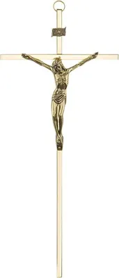 Immagine prodotto di Croce appesa, ottone, oro, 31 cm