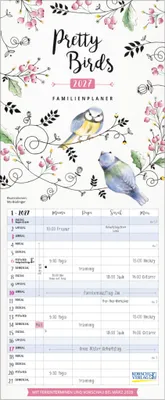 Produktbild von Familienplaner Pretty Birds 2027