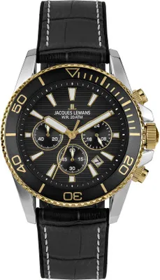 Zdjęcie produktu dla Chronograf Jacques Lemans Black Collection Liverpool - mężczyzna