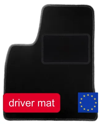 Productafbeelding van Autovloermat, op maat gemaakt voor Tesla, duurzame synthetische vezel, zwart