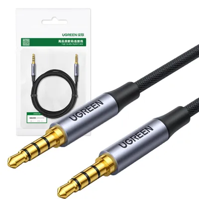 Zdjęcie produktu dla Ugreen Kabel Przewód Aux Mini Jack 3.5Mm (M?Ski) - Mini Jack 3,5Mm (M?Ski) 3M Czarny (Av183)